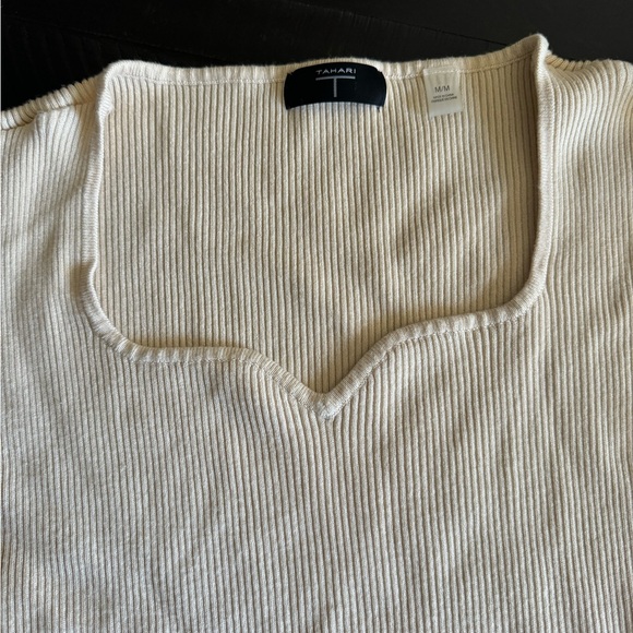 Tahari Size M Ribbed Tank Top - Picture 2 of 4